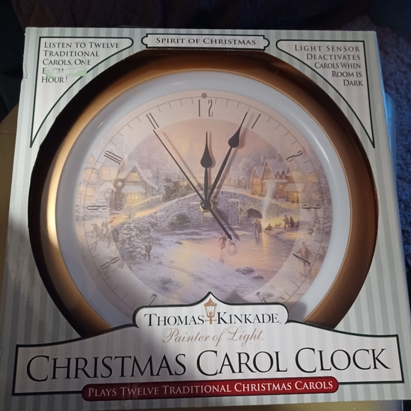 Thomas Kinkade Wall Decor Thomas Kinkaid Christmas Carol Clock